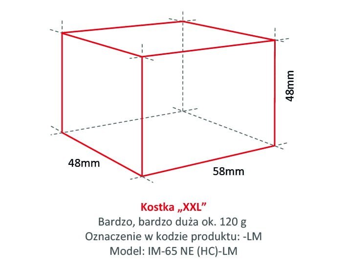 Widok z boku kostkarki do lodu Hoshizaki IM-65NE-HC-LM Big